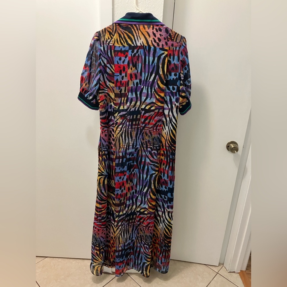Anne Klein Multicolor Patterned Maxi Dress - Picture 6 of 6